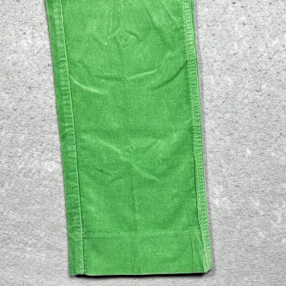Ralph Lauren Sport Pants Womens Size 4 Green Stretch Corduroy Straight Pants - Picture 3 of 12
